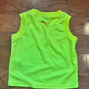 Puma Neon Yellow Sleeveless Athletic Tank Top Shirt Toddler 18M athletic